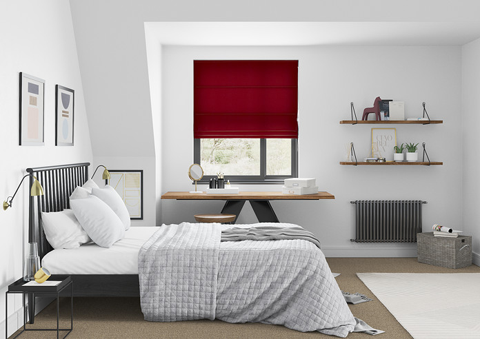 Faux Suede, Brick - Roman Blind - Image 5